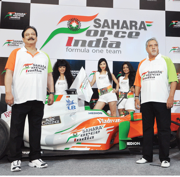 विजय माल्या ने सुब्रत राय के साथ मिलकर फार्मूला वन कार रेसिंग के लिए फोर्स वन नाम की कंपनी भी खड़ी की थी