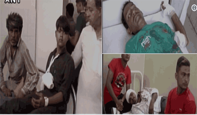 सहारनपुर में ताजा हिंसा के दौरान घायल नौजवान 