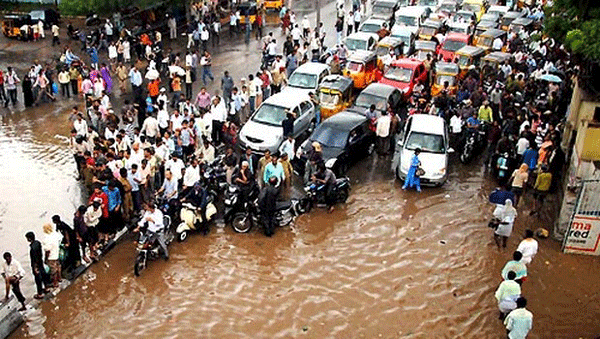 Hyderabad--flood